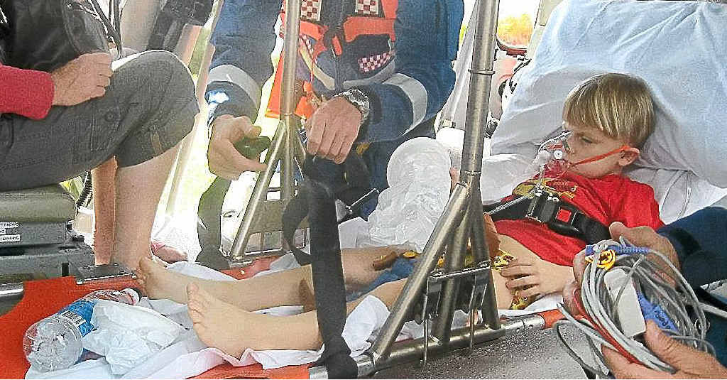 The Westpac Lifesaver Helicopter was there for Blake Allen when it mattered most. The Westpac Lifesaver Helicopter was there for Blake Allen when it mattered most.